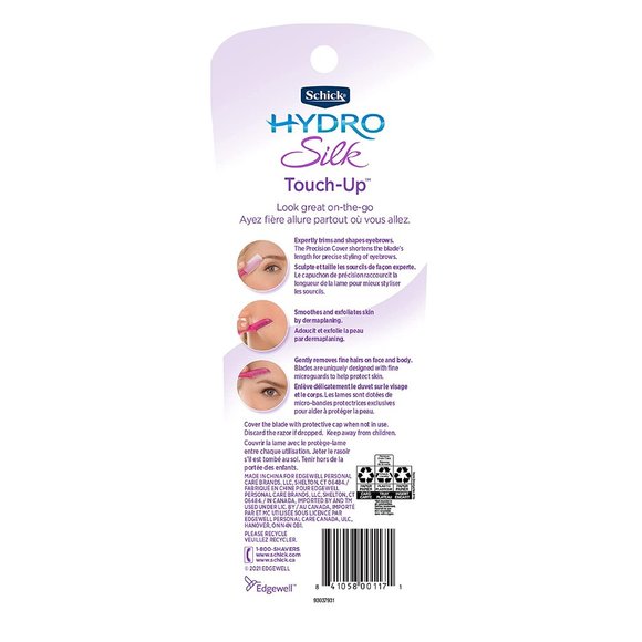 Schick Hydro Silk Touch-Up Exfoliating Dermaplaning Tool Face & Eyebrow Razor - Picture 9 of 10